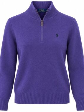 Polo by Ralph Lauren Purple Half-Zip Women's Sweater